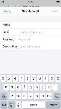 Press Email and key in your email address. Press Email and key in your email address.