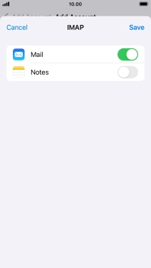 Press Save. Your email account has now been set up. To select more settings for incoming and outgoing server, proceed with the following steps.