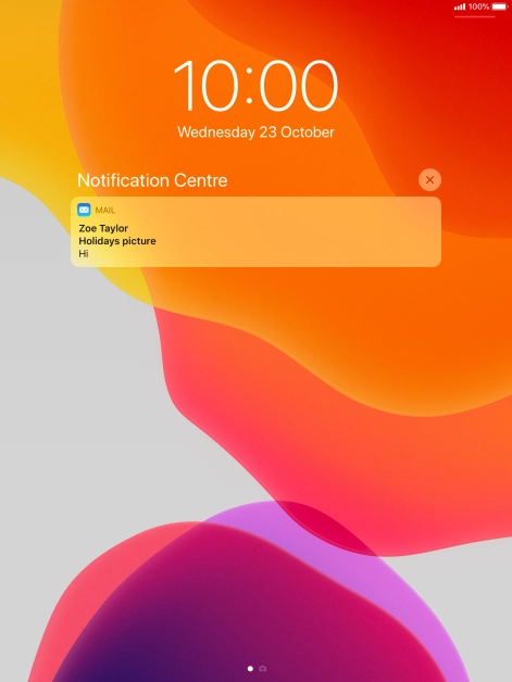 Press the required notification and follow the instructions on the screen to use the selected function.
