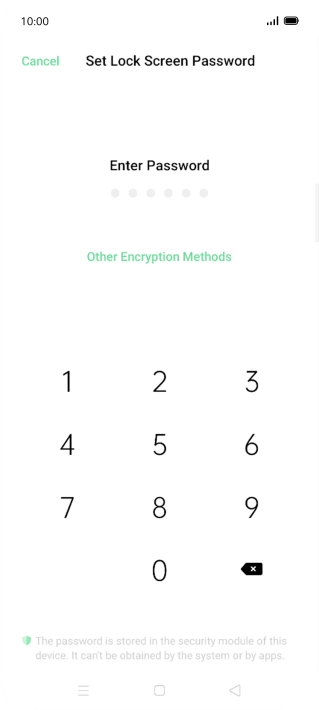 Press Other Encryption Methods. Press Other Encryption Methods.