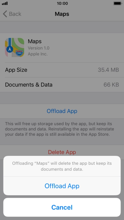Press Offload App.