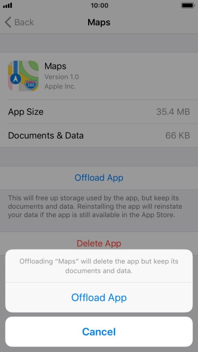 Press Offload App.