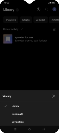 Press the required category and go to the required audio file. Press the required category and go to the required audio file.