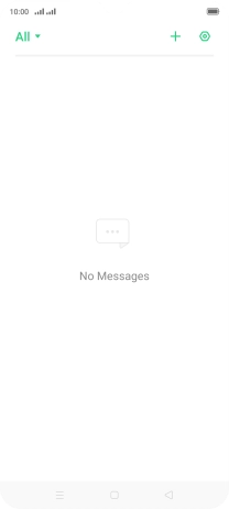 Press the new message icon. Press the new message icon.