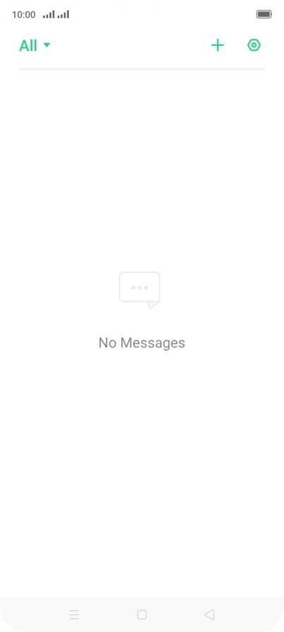 Press the new message icon. Press the new message icon.