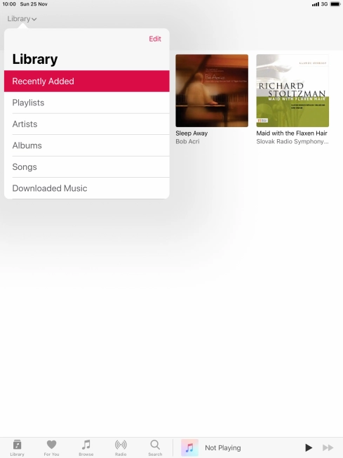 Press Playlists.