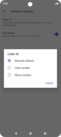 Press the Home key to return to the home screen.