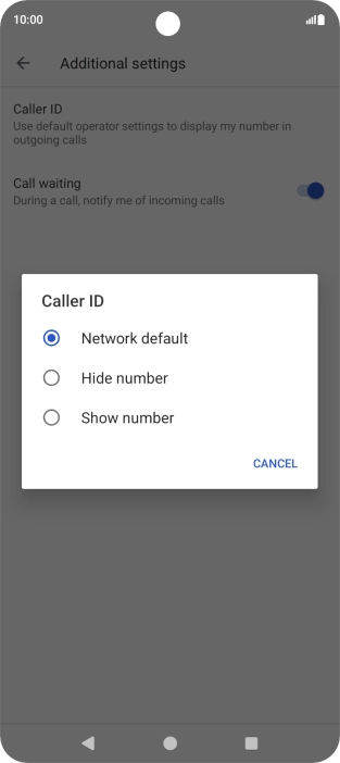 Press the Home key to return to the home screen.