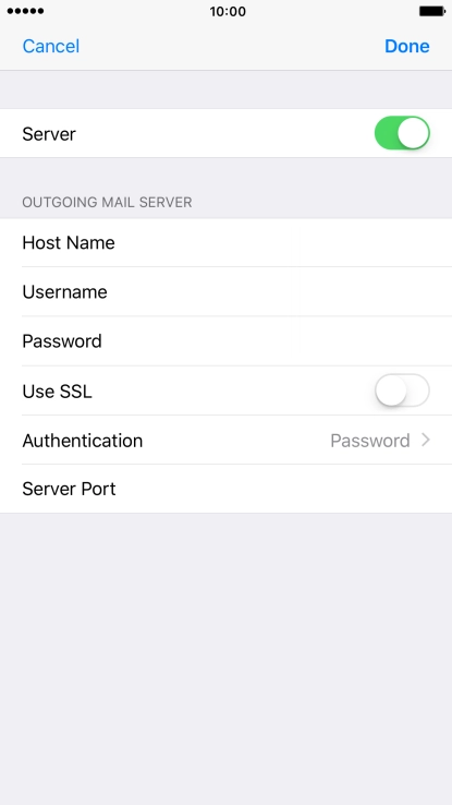 Press Server Port and key in 25.