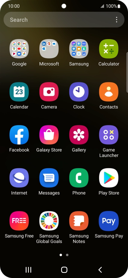 Press Samsung.