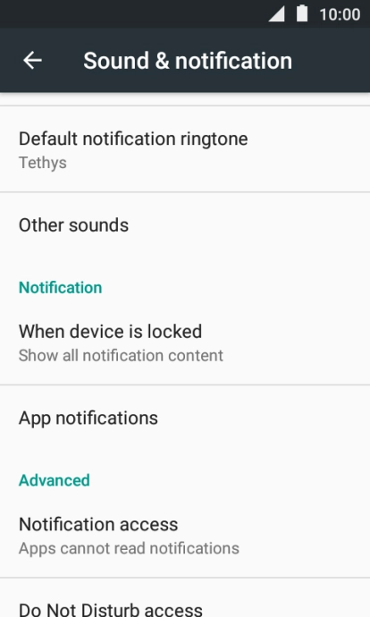 Press App notifications. Press App notifications.