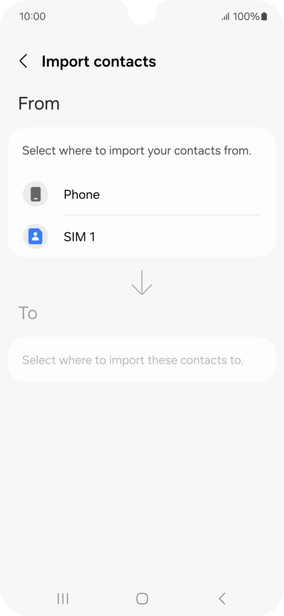 Press the name of the SIM. Press the name of the SIM.