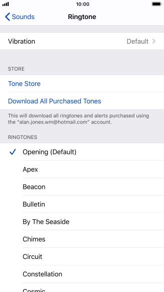 Press the required ring tones to hear them.
