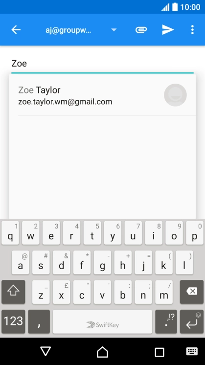 Press the required contact.