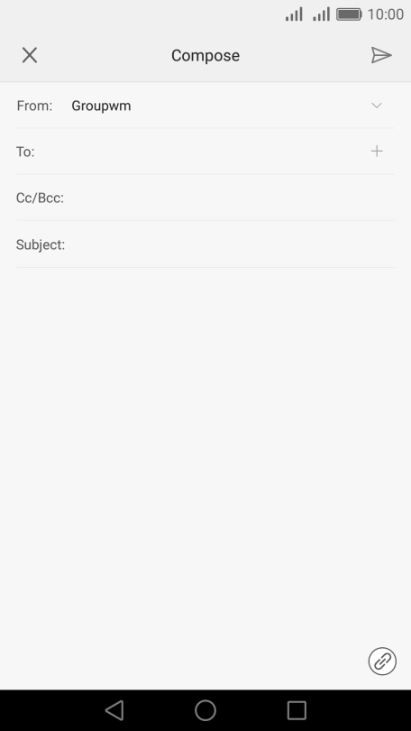 Press the search field and key in the first letters of the recipient's name. Press the search field and key in the first letters of the recipient's name.