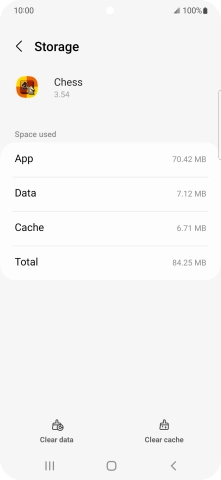 Press Clear cache.