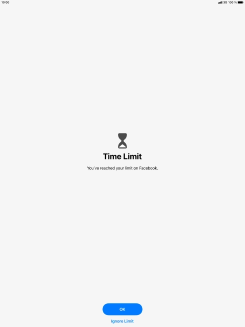 Press Ignore Limit.