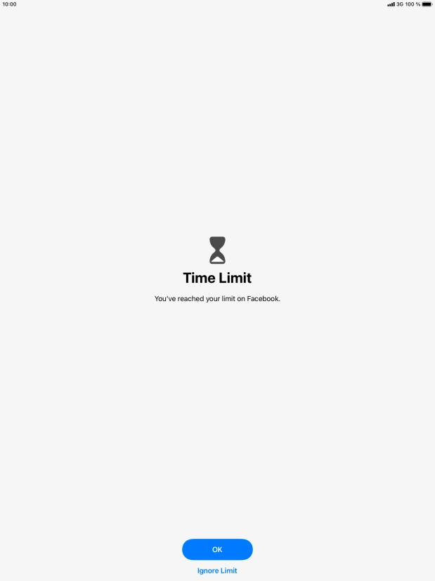 Press Ignore Limit.