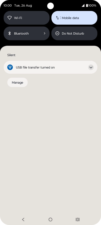 Press the drop down list.