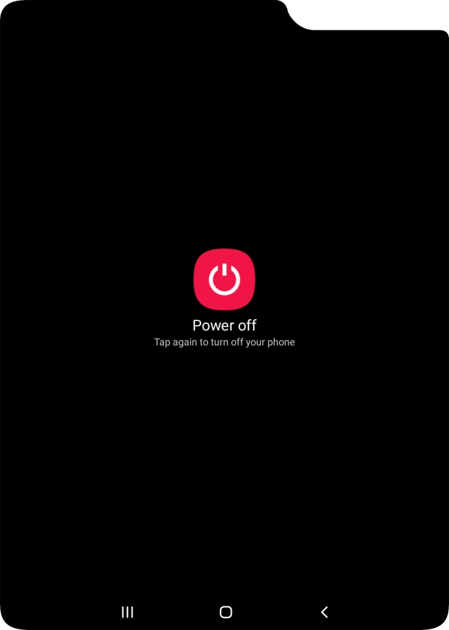 Press Power off.