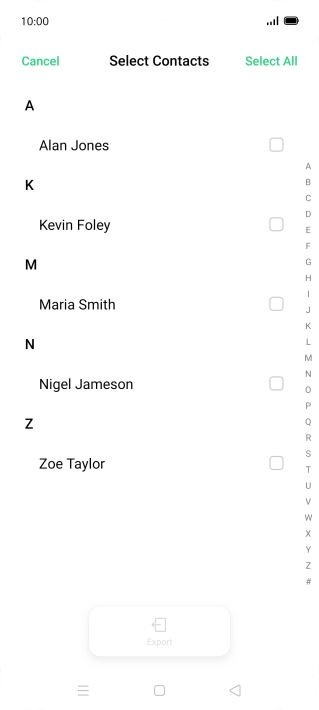 Press Select All. Press Select All.