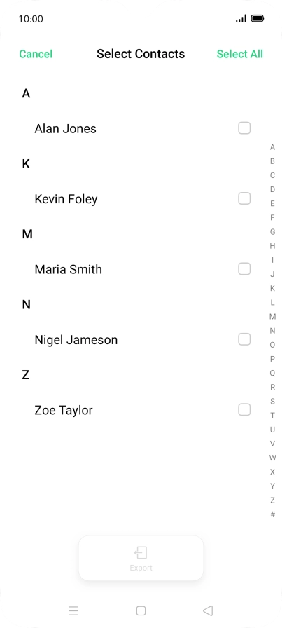 Press Select All. Press Select All.