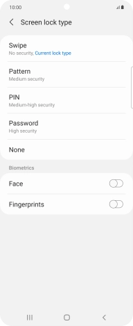 Press Fingerprints.