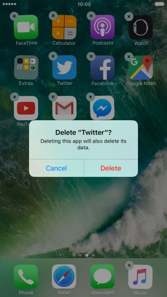 Press Delete.