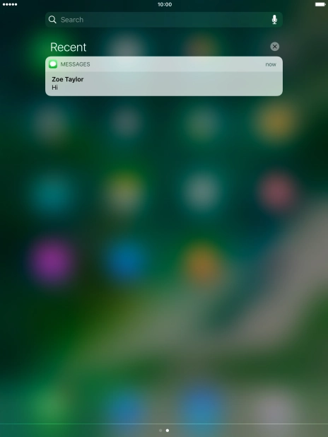 Press the required notification and follow the instructions on the screen to use the selected function.