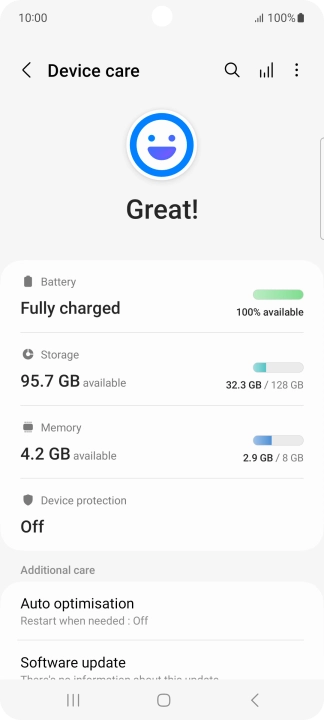 Press Battery.