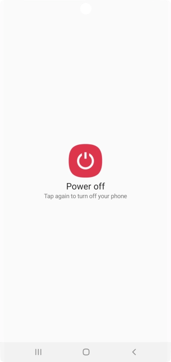 Press Power off. Press Power off.