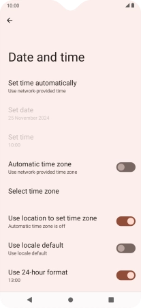 Press the indicator next to Press the indicator next to