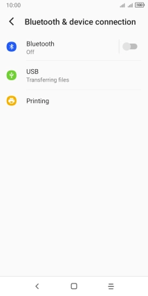Press Bluetooth.