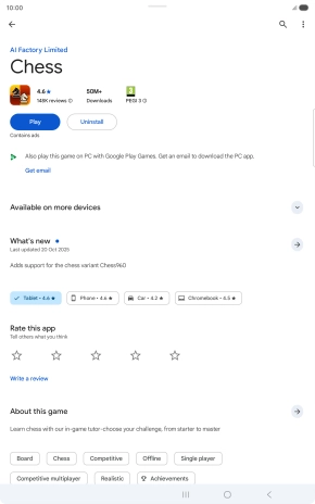 Press Uninstall.