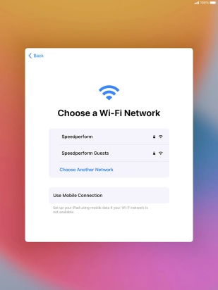 Press the required Wi-Fi network.