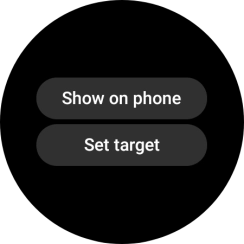 Press Set target. Press Set target.