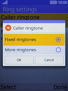 Highlight Fixed ringtones.