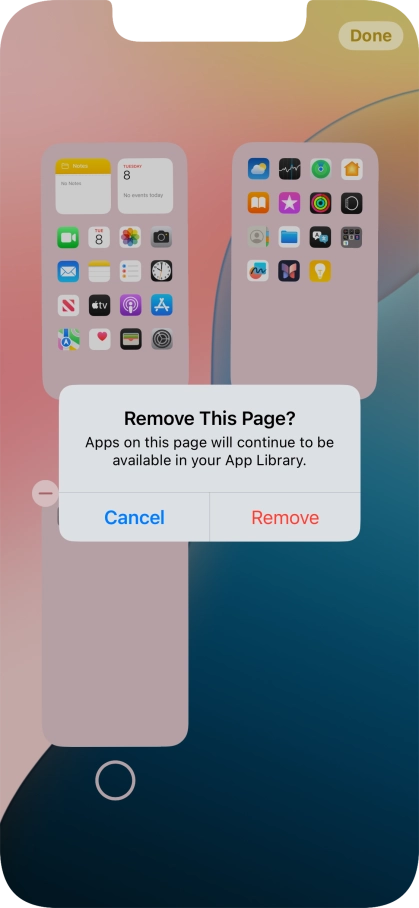 Press Remove.