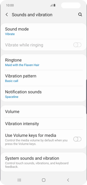 Press the Home key to return to the home screen.