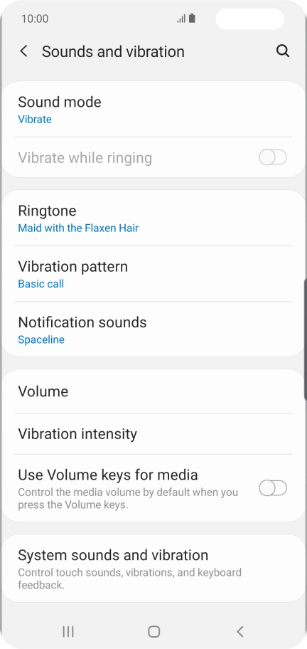 Press the Home key to return to the home screen.