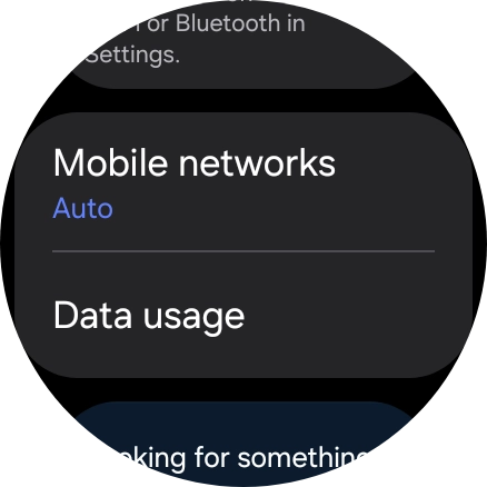 Press Data usage.