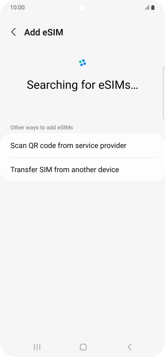 Press Scan QR code from service provider. Press Scan QR code from service provider.