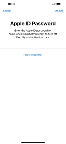 Press Turn Off.