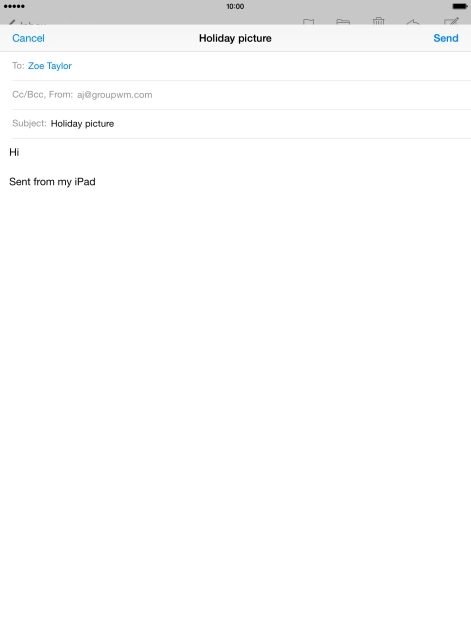 Press and hold the text input field until a pop-up menu is displayed.