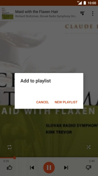 Press NEW PLAYLIST.