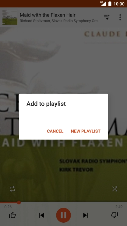 Press NEW PLAYLIST.