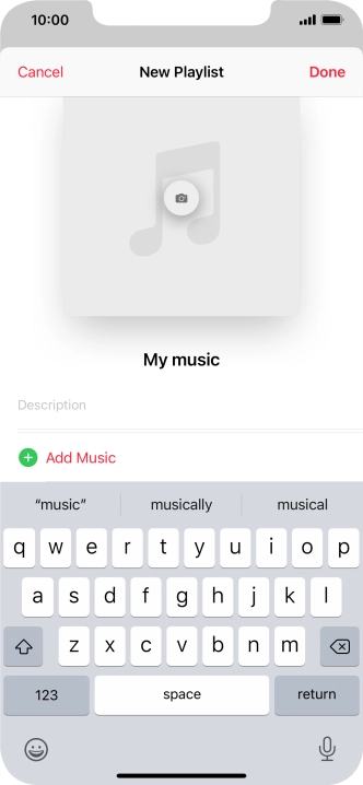 Press Add Music.