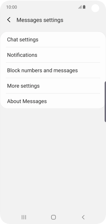 Press More settings. Press More settings.