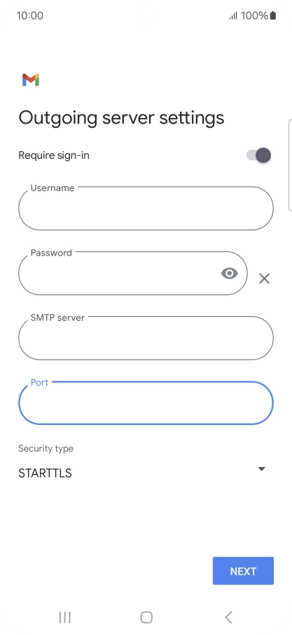 Press the drop down list below 