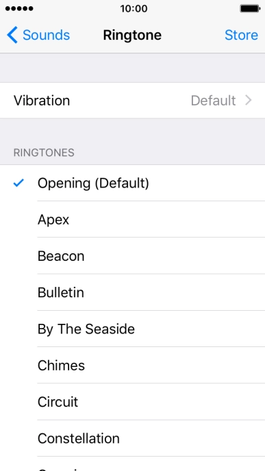 Press the required ring tones to hear them.